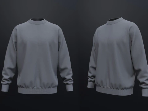 Moletom Masculino Modelo 3D