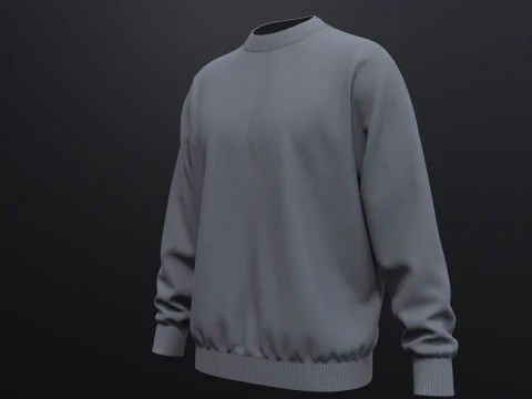 Mens Sweatshirt 3D Model