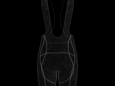 Mens Cycling Bib Shorts 3Dモデル