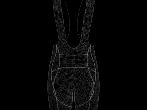 Mens Cycling Bib Shorts 3D Model