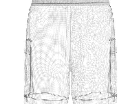 Women Shorts Pant Modelo 3D