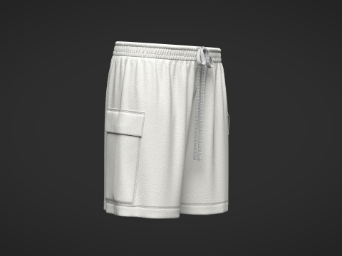 Women Shorts Pant Modelo 3D