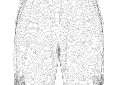 Womens Corduroy Pant 3D Model
