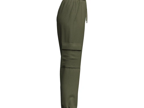 Womens Corduroy Pant 3D Model