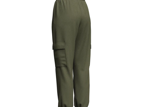 Womens Corduroy Pant 3D Model