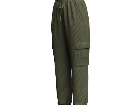 Womens Corduroy Pant 3D Model