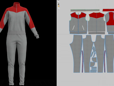 Womens Active Wear 3D Model