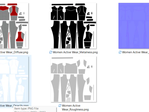 Womens Active Wear 3D Model