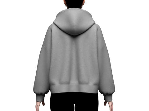 Women Oversized Hoodie 3D 모델