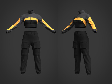 Womens Casual Outfit 3Dモデル