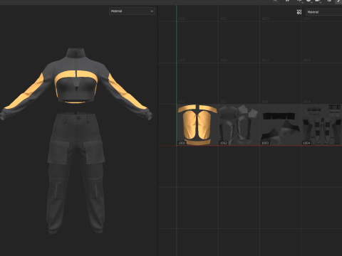 Womens Casual Outfit Model 3D