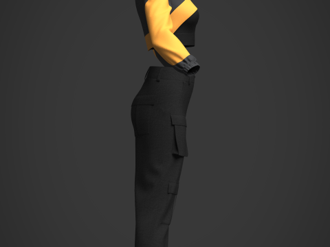 Womens Casual Outfit Model 3D