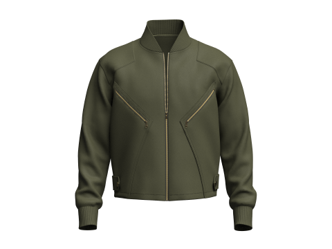 Mens Bomber Jacket 3D Model