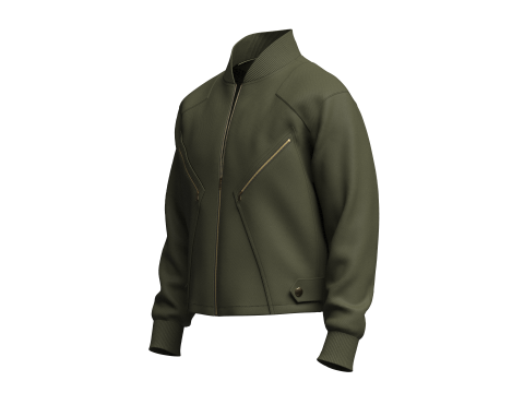Mens Bomber Jacket 3D Model