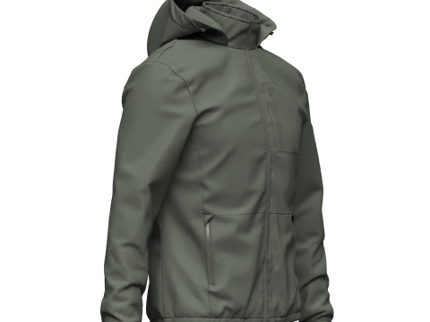 Mens Wind Jacket 3D Model