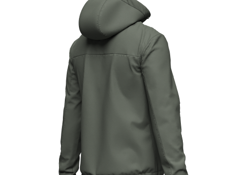 Mens Wind Jacket 3D Model