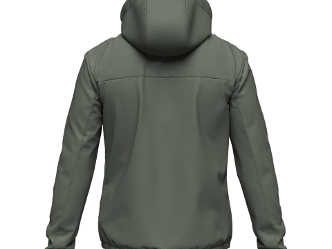 Mens Wind Jacket 3D Model