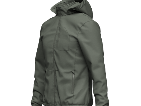 Mens Wind Jacket 3D Model