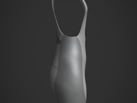 Womens Cycling Bib Shorts 3D Model