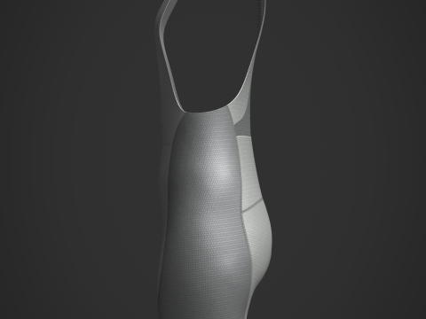 Womens Cycling Bib Shorts 3D Model