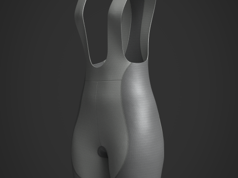 Womens Cycling Bib Shorts 3D Model