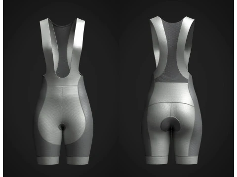 Celana Pendek Bib Bersepeda Wanita Model 3D