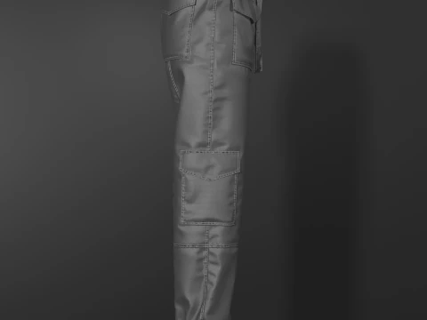 Womens Nylon Pant 3D Model