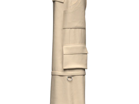 Unisex Oversized Pant 3D Model