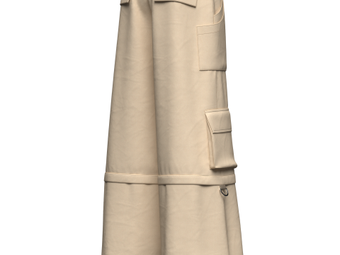 Unisex Oversized Pant Modelo 3D