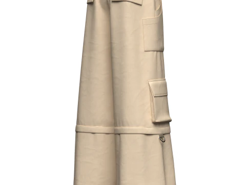 Unisex Oversized Pant 3D Model