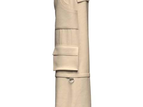 Unisex Oversized Pant Modelo 3D