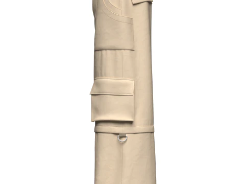 Unisex Oversized Pant 3D Model
