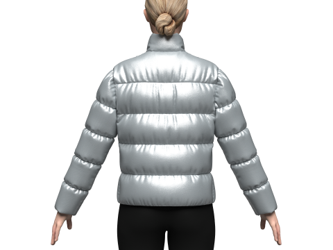 Womens Puffer Jacket 3D 모델