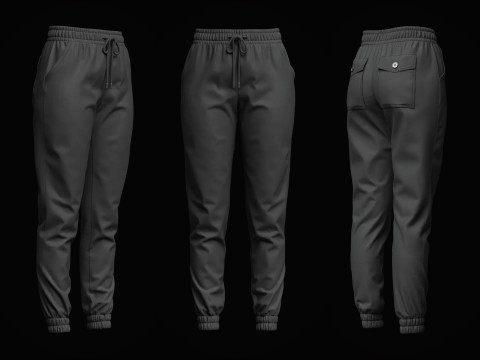 Womens Jogger 3D Модель