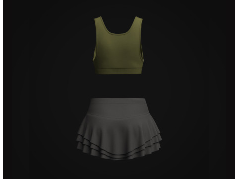 Womens Sports Wear 3Dモデル