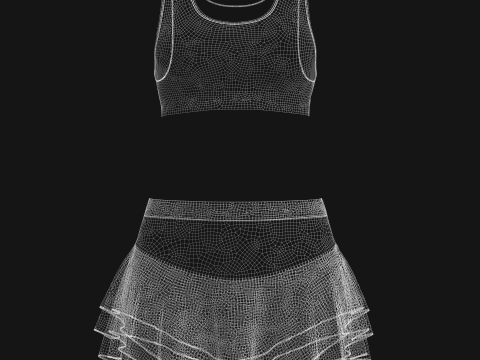 Womens Sports Wear 3D 模型