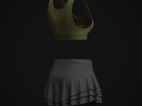 Womens Sports Wear 3D 模型
