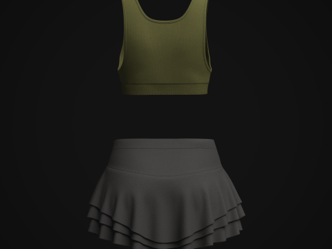 Womens Sports Wear 3D 模型