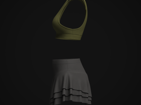 Womens Sports Wear 3D 模型