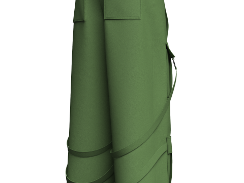 Womens Street Style Cargo Pant 3D 모델