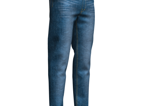 Mens Denim Pant 3D Model