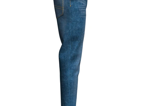 Mens Denim Pant 3D Model