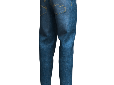Mens Denim Pant 3D Model