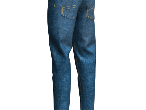 Mens Denim Pant 3D Model