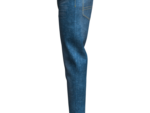 Mens Denim Pant 3D Model