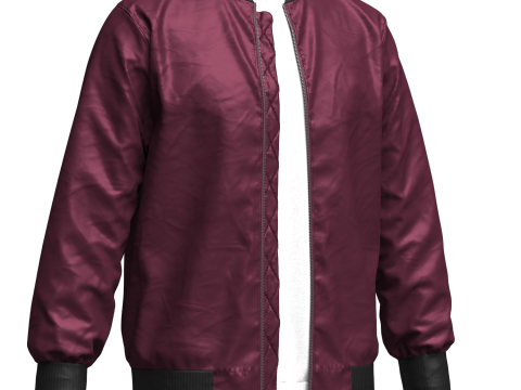 Mens Winter Outfit Bomber Jacket Sweatshirt Jeans Modelo 3D