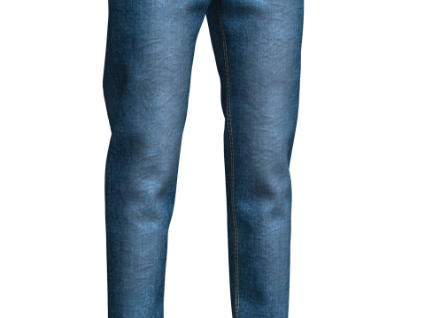 Mens Winter Outfit Bomber Jacket Sweatshirt Jeans Modelo 3D
