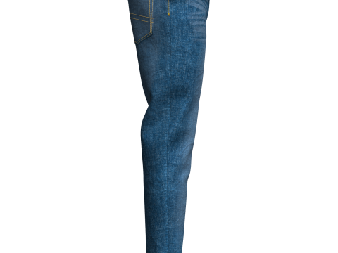 Mens Winter Outfit Bomber Jacket Sweatshirt Jeans Modelo 3D