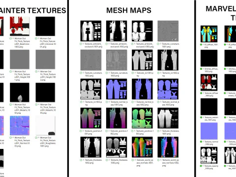 Roupa urbana feminina Modelo 3D