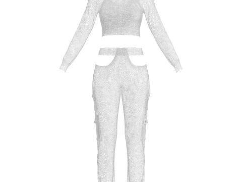 Roupa urbana feminina Modelo 3D